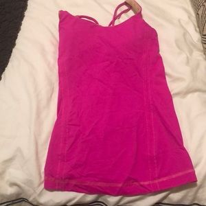 hot pink lululemon top. Hardly worn.